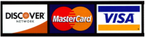 Discover, MasterCard, Visa
