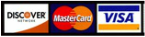 Discover, Mastercard, Visa