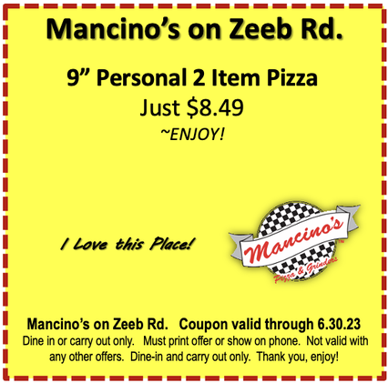 Mancino's on Zeeb Rd. 9